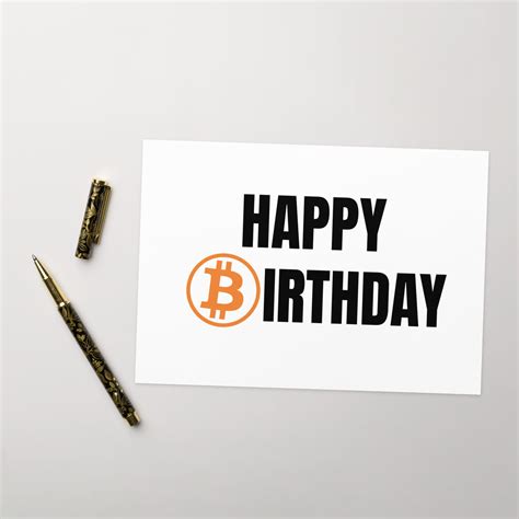 bitcoin birthday card|Happy Birthday Card Bitcoin Birthday Card Crypto Birthday .